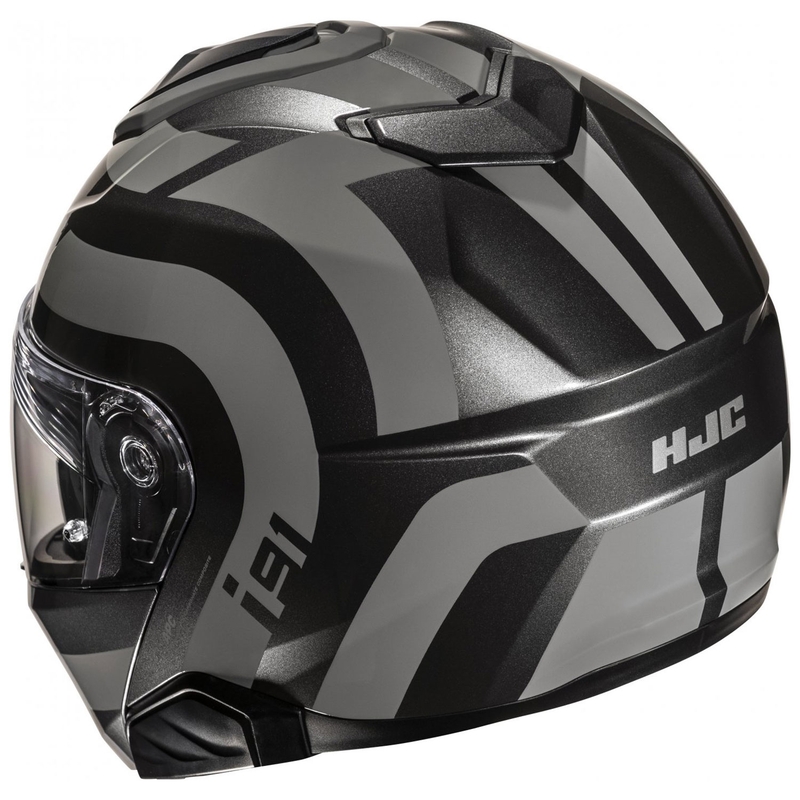 Casco moto apribile HJC i91 Arven MC5 grigio-nero