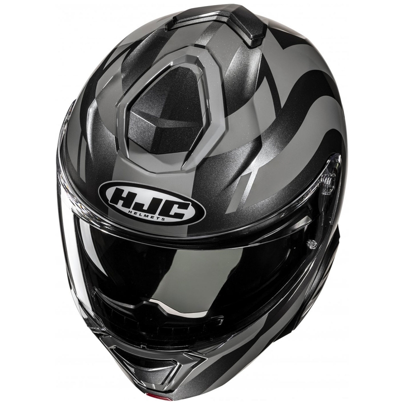 Casco moto apribile HJC i91 Arven MC5 grigio-nero