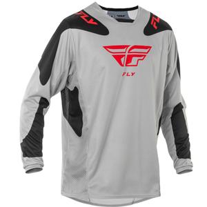 Maglia motocross FLY Racing Kinetic Sym grigio-rosso-nero