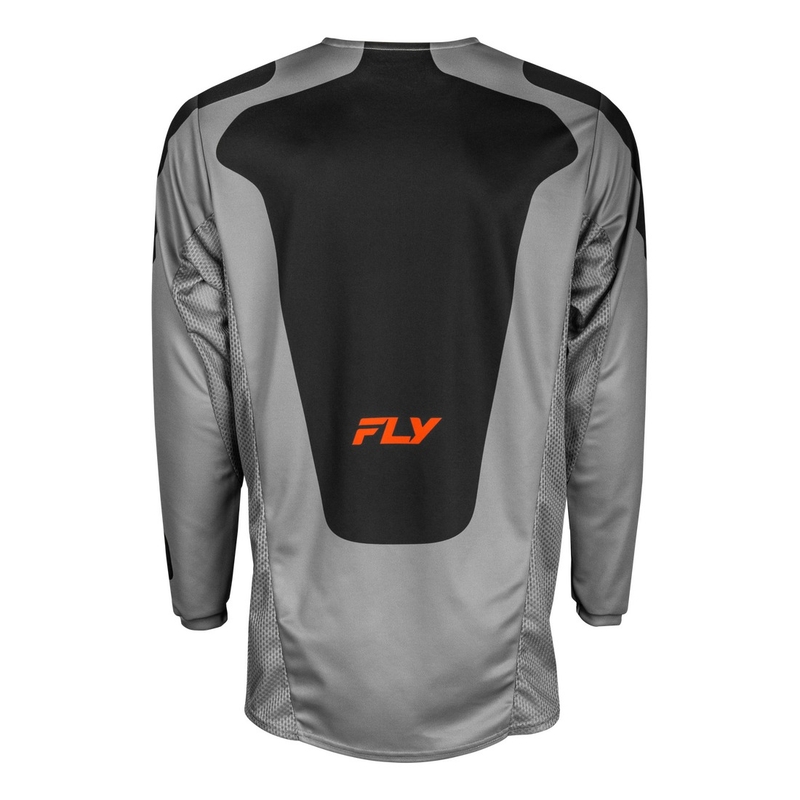 Maglia motocross FLY Racing Kinetic Sym grigio-arancio-nero