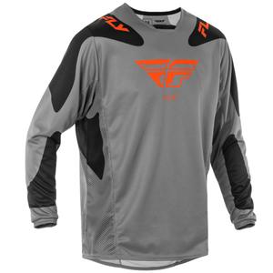 Maglia motocross FLY Racing Kinetic Sym grigio-arancio-nero