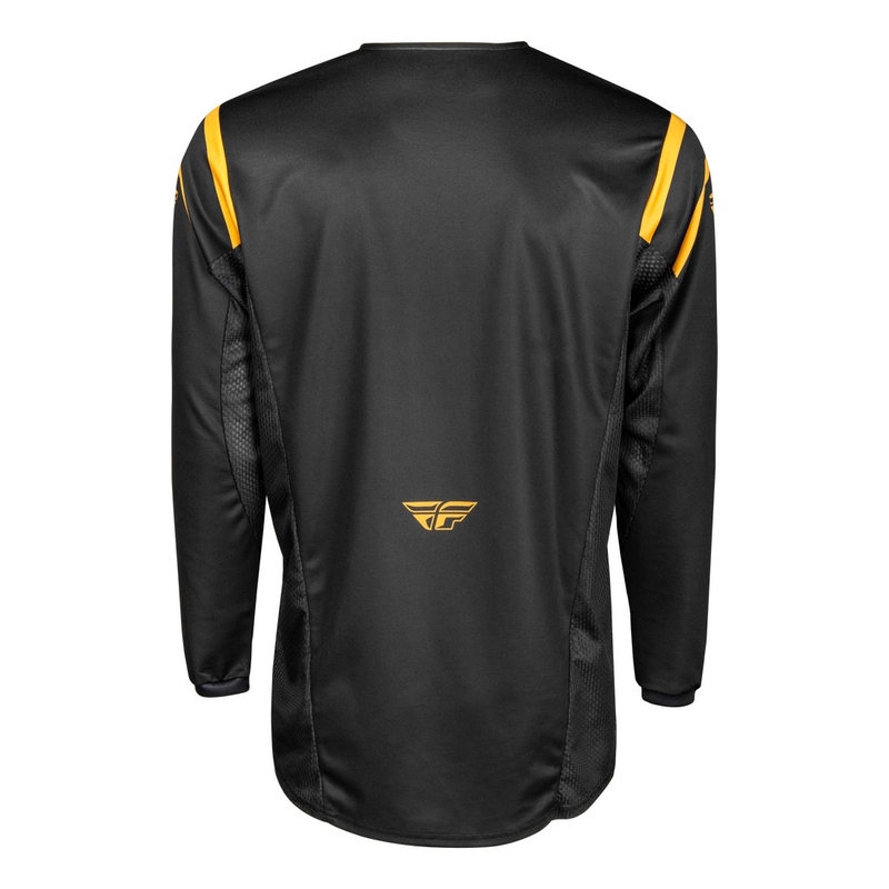 Maglia motocross FLY Racing Kinetic Center nera e oro