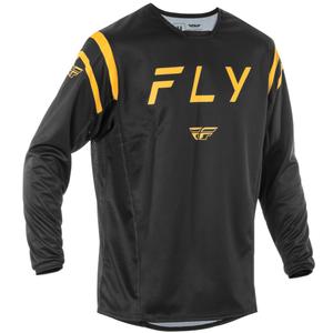 Maglia motocross FLY Racing Kinetic Center nera e oro