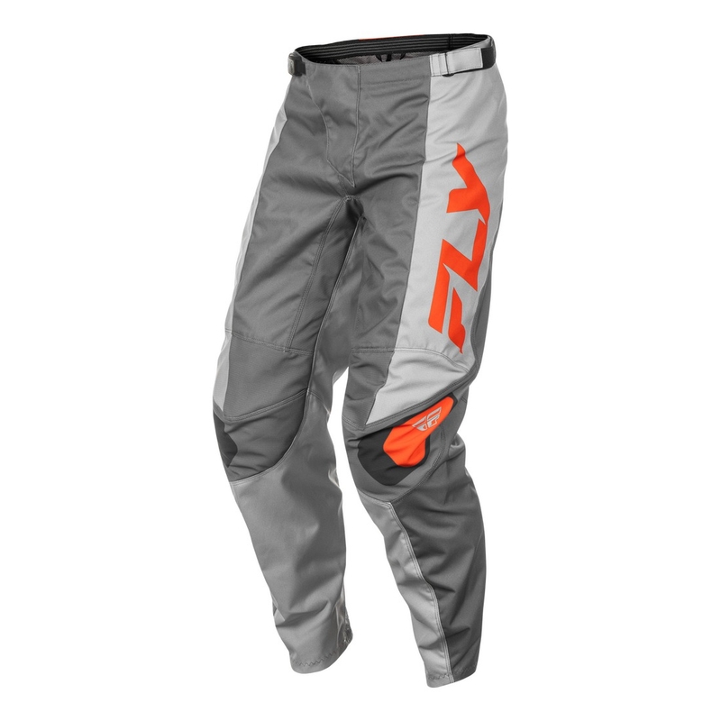 Pantaloni motocross FLY Racing F-16 grigio-nero-arancio