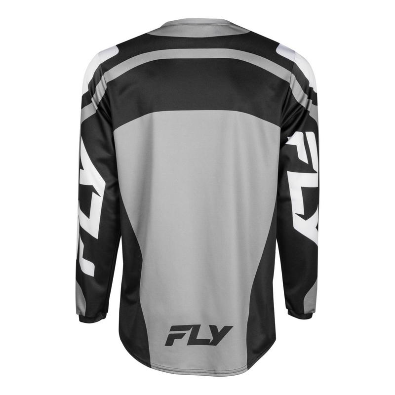 Maglia motocross FLY Racing F-16 grigio-nero-bianco
