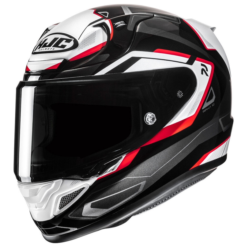 Casco Moto Integrale HJC RPHA 12 Brels MC1 Nero-Bianco-Rosso