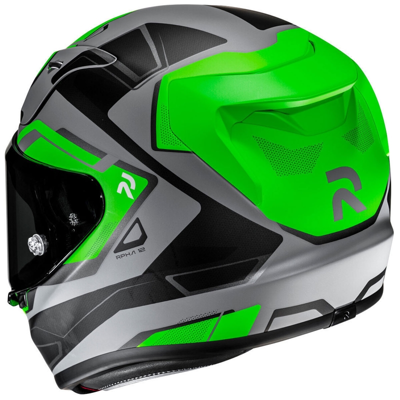 Casco integrale da moto HJC RPHA 12 Brels MC4HSF verde-grigio-nero