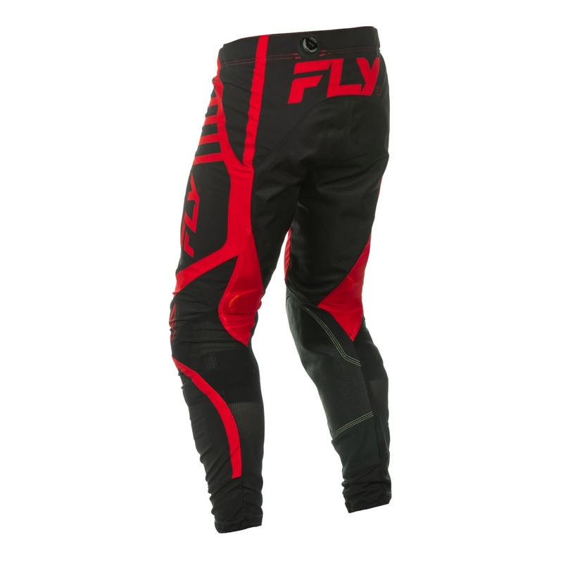 Pantaloni motocross FLY Racing Lite nero-rosso