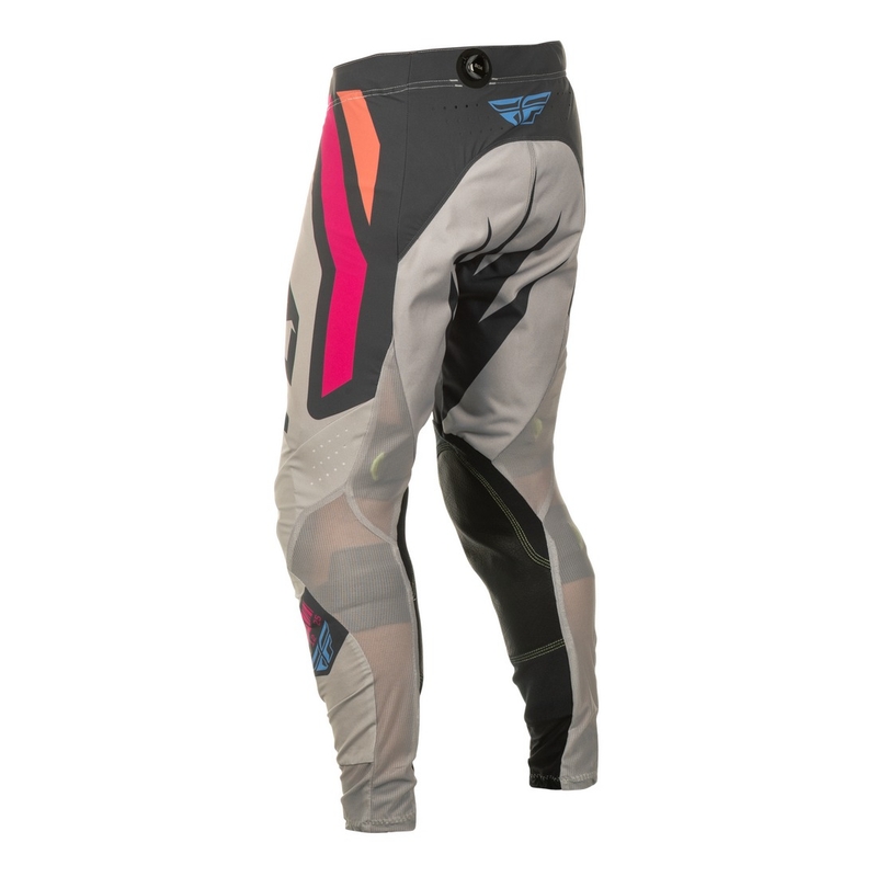 Pantaloni motocross FLY Racing Lite Vice grigio-rosa