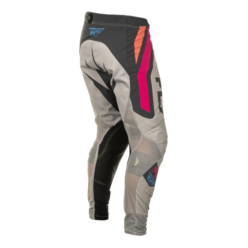 Pantaloni motocross FLY Racing Lite Vice grigio-rosa