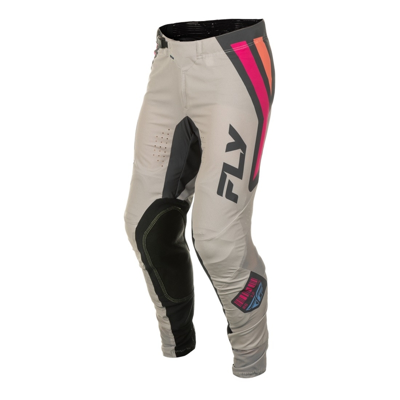 Pantaloni motocross FLY Racing Lite Vice grigio-rosa