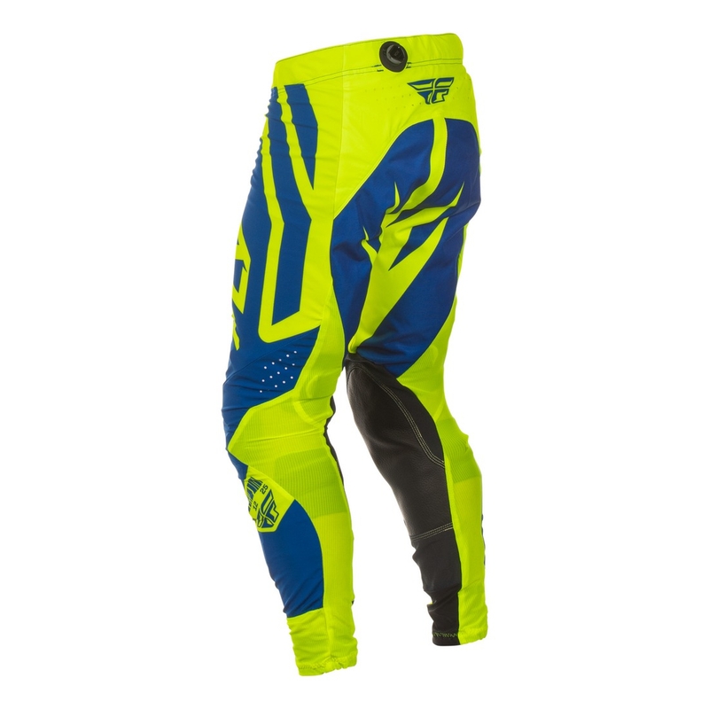Pantaloni motocross FLY Racing Lite Lancer blu-giallo fluo