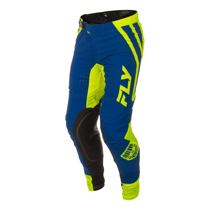 Pantaloni motocross FLY Racing Lite Lancer blu-giallo fluo
