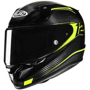 Casco integrale da moto HJC RPHA 12 CARBON Keres MC3H giallo fluo-nero