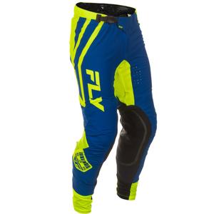 Pantaloni motocross FLY Racing Lite Lancer blu-giallo fluo