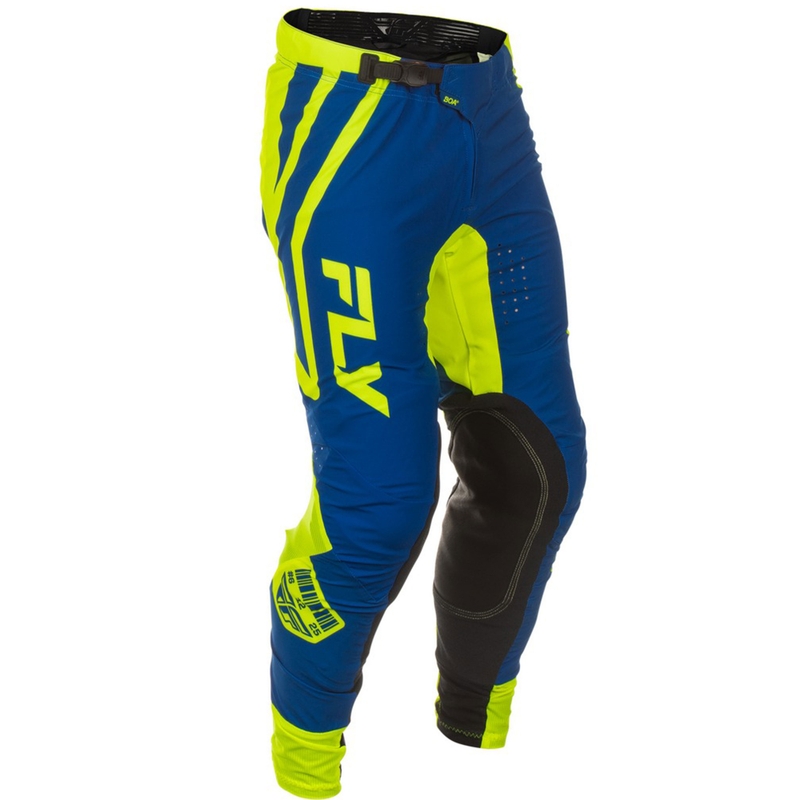 Pantaloni motocross FLY Racing Lite Lancer blu-giallo fluo