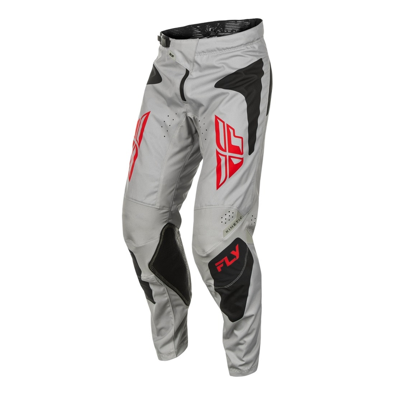 Pantaloni motocross FLY Racing Kinetic Sym grigio-rosso-nero