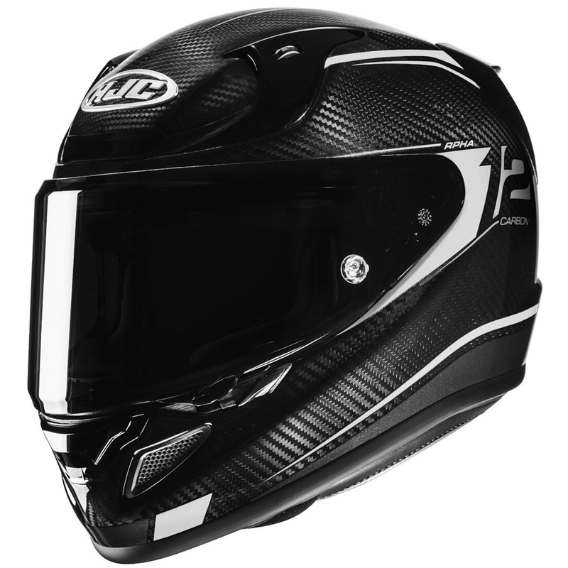 Casco integrale da moto HJC RPHA 12 CARBON Keres MC5 nero-bianco