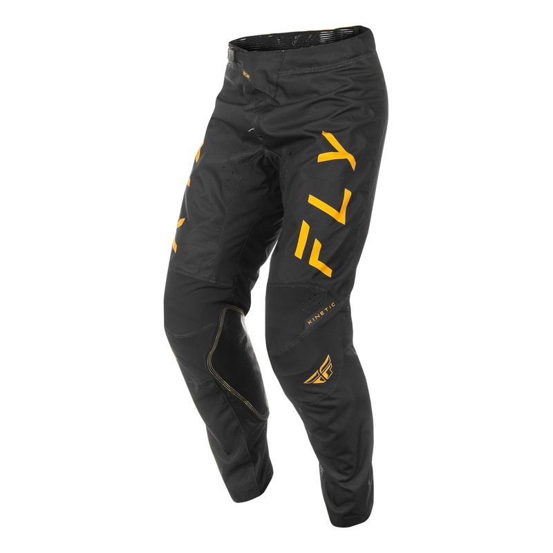 Pantaloni motocross FLY Racing Kinetic Center nero-oro