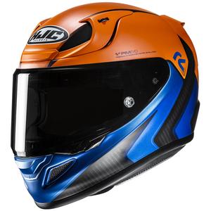 Casco moto integrale HJC RPHA 12 Kos MC27SF arancio-blu-nero