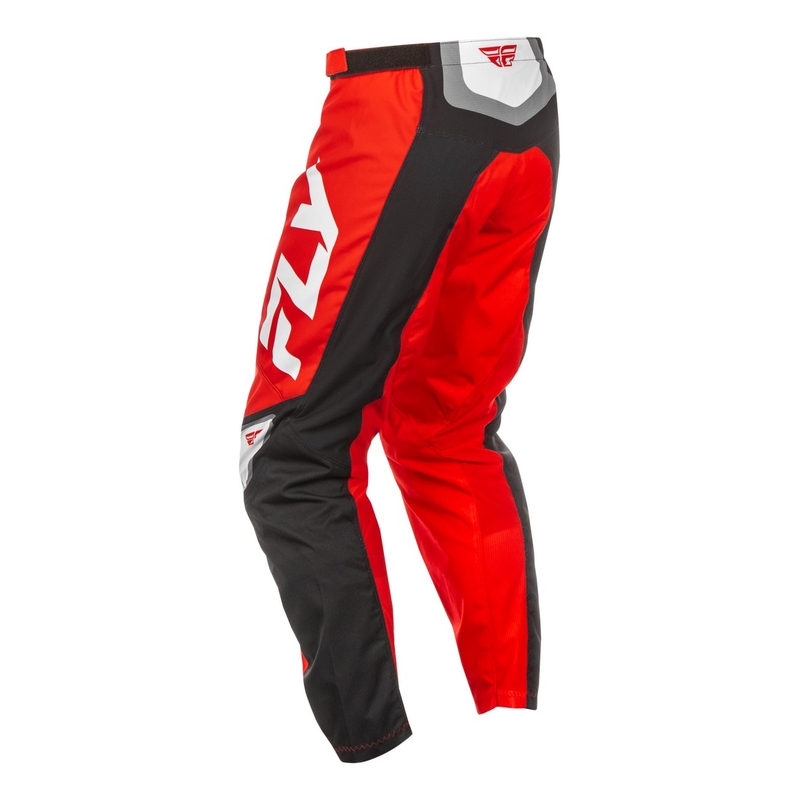 Pantaloni motocross FLY Racing F-16 nero-rosso-bianco