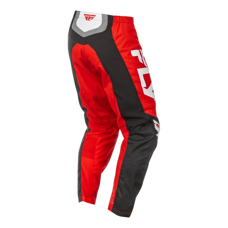Pantaloni motocross FLY Racing F-16 nero-rosso-bianco