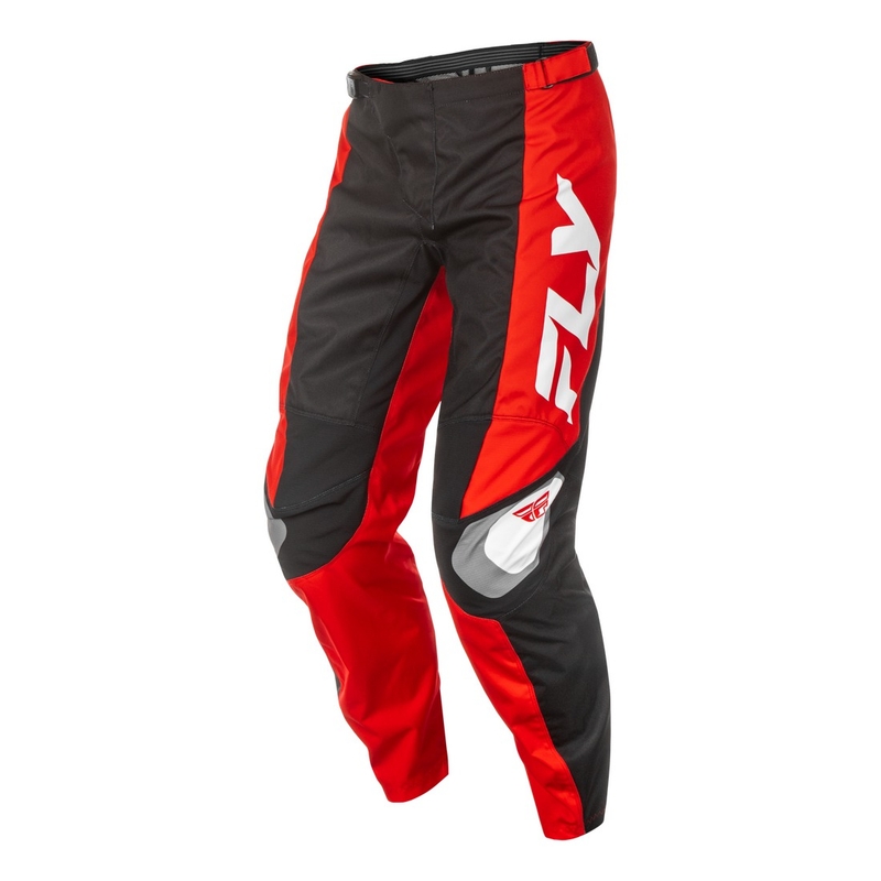 Pantaloni motocross FLY Racing F-16 nero-rosso-bianco