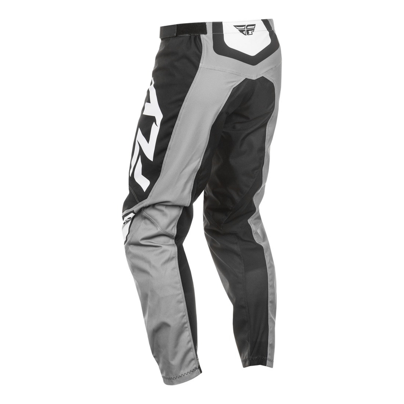 Pantaloni motocross FLY Racing F-16 grigio-nero-bianco