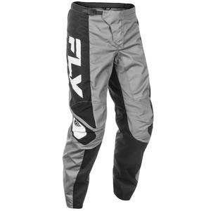 Pantaloni motocross FLY Racing F-16 grigio-nero-bianco