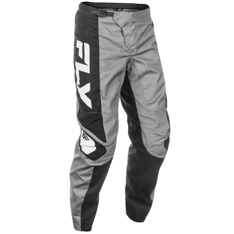 Pantaloni motocross FLY Racing F-16 grigio-nero-bianco