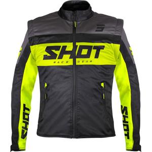 Giacca softshell Shot Softshell Lite nero-giallo fluo