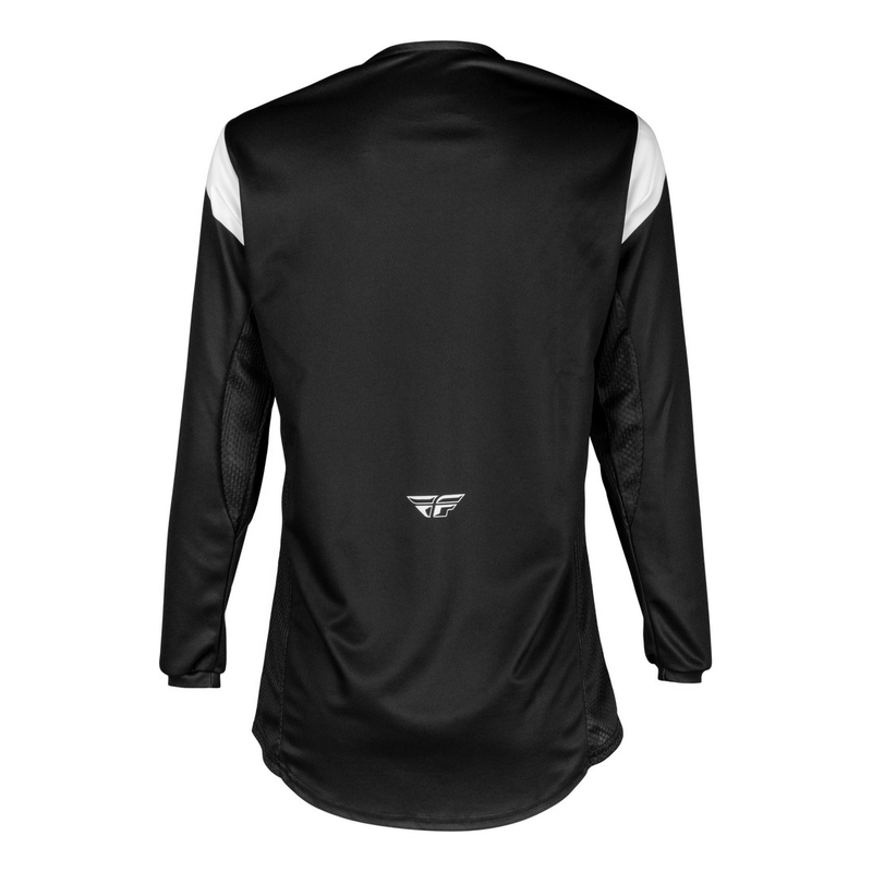Maglia motocross per bambini FLY Racing Kinetic Stoke nera-bianca