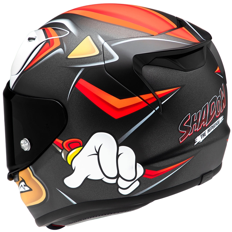 Casco moto integrale HJC RPHA 12 Shadow The Hedgehog MC1SF Nero-Rosso-Arancione Saldi
