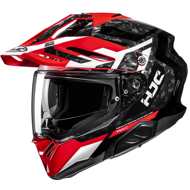 Casco da moto enduro HJC RPHA 60 Dakar MC1 nero-rosso