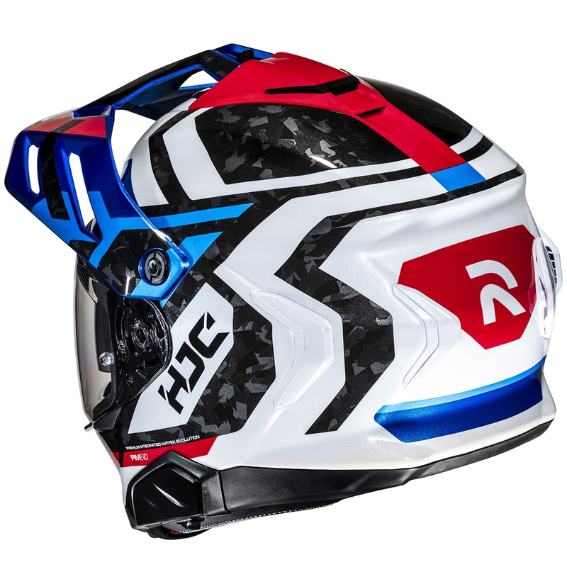 Casco moto enduro HJC RPHA 60 Dakar MC21 blu-nero-bianco