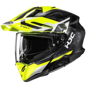 Casco moto enduro HJC RPHA 60 Dakar MC3HSF giallo fluo-nero