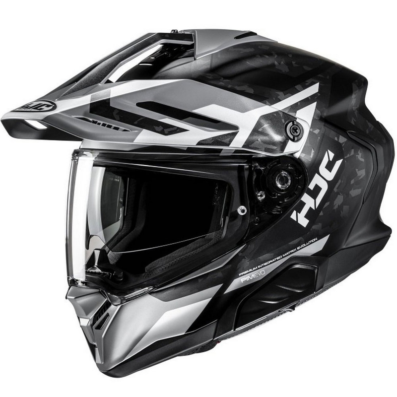 Casco moto enduro HJC RPHA 60 Dakar MC5SF nero-grigio-bianco