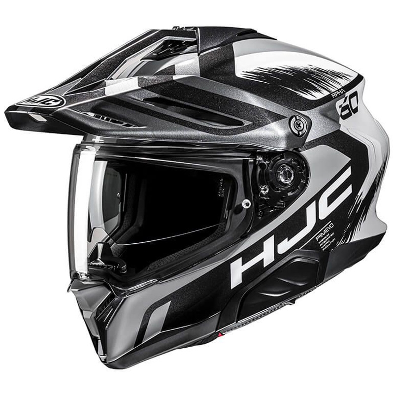 Casco moto enduro HJC RPHA 60 Quid MC5 grigio-nero-bianco