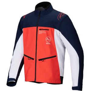Giacca Softshell Alpinestars Lite Dura Softshell Blu-Arancio-Bianco