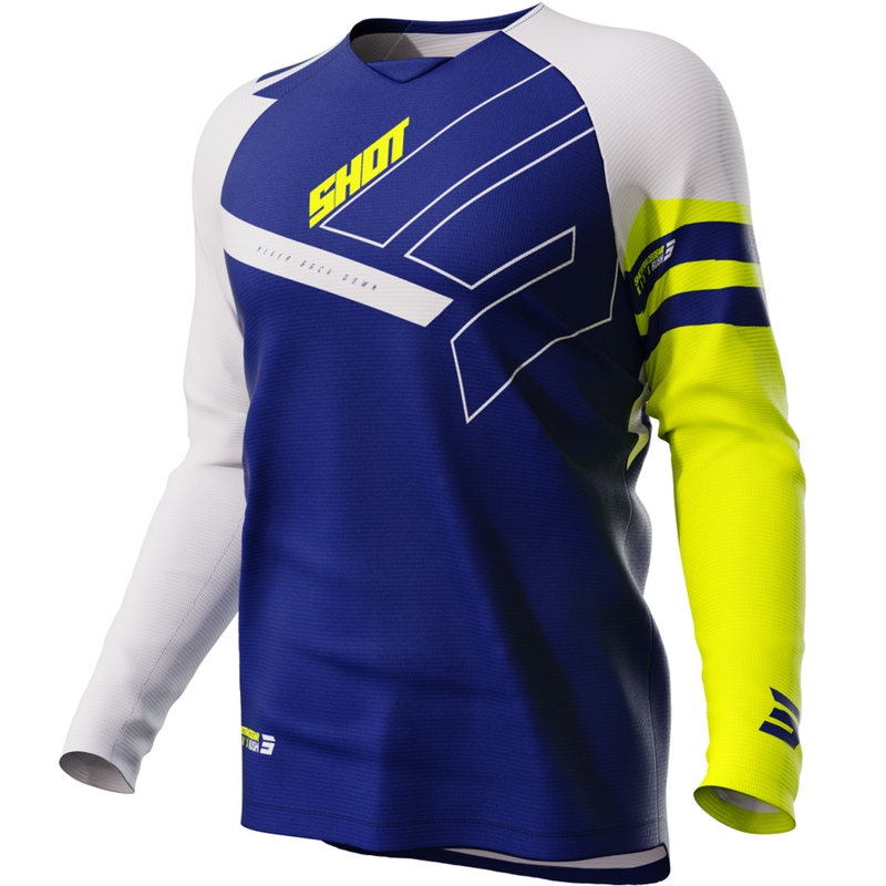 Maglia da motocross per bambini Shot Rush blu Saldi