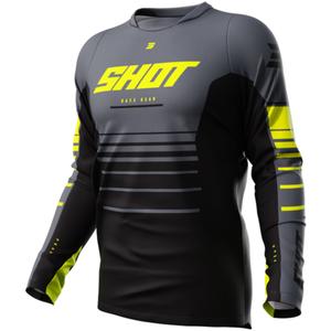 Maglia da motocross Shot Devo Peak giallo fluo Saldi
