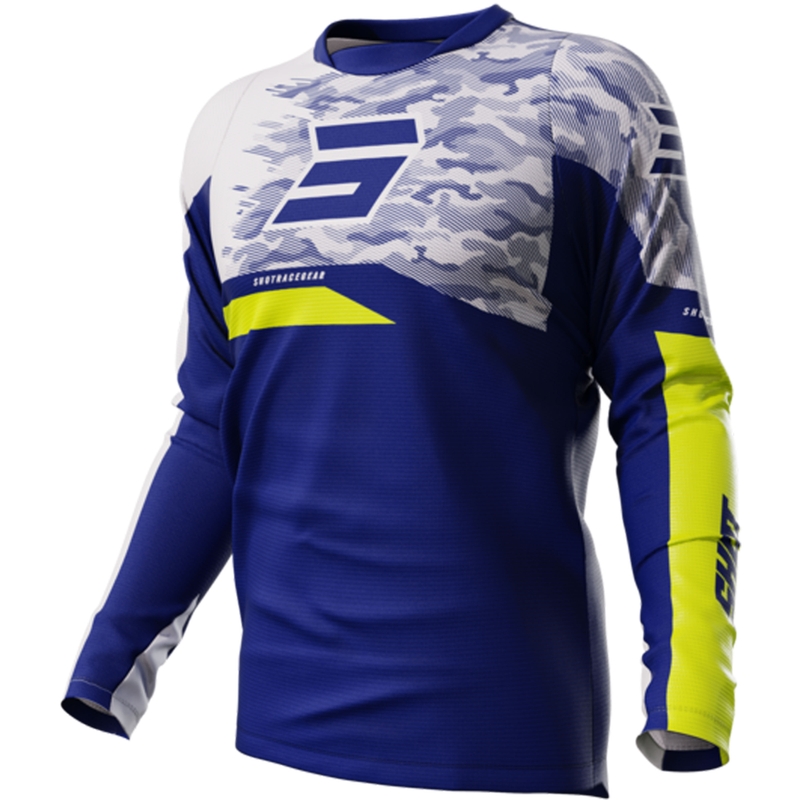 Maglia da motocross Shot Matrix blu Saldi