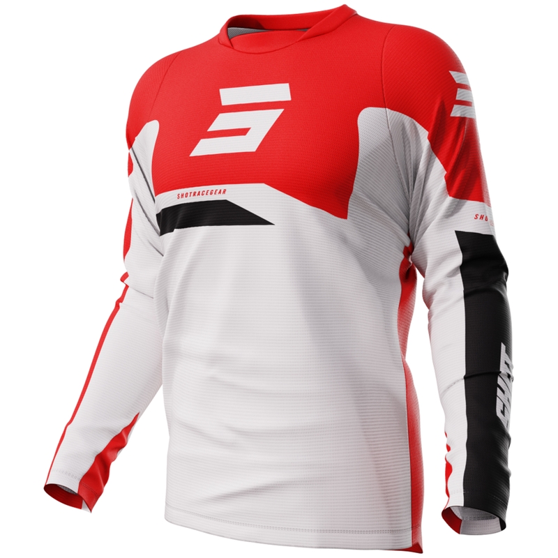 Maglia da motocross Shot Devo Star rosso Saldi