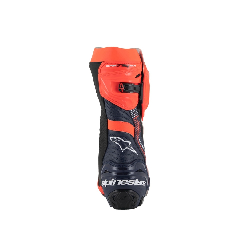 Stivali Moto Alpinestars Supertech R Vented Limited Edition MM93 Marc Marquez Fluo Rosso-Blu-Nero