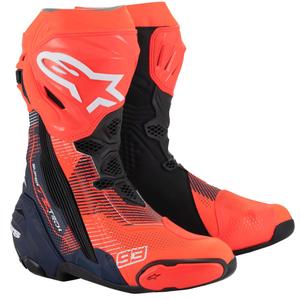 Stivali Moto Alpinestars Supertech R Vented Limited Edition MM93 Marc Marquez Fluo Rosso-Blu-Nero