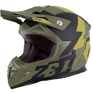 Casco motocross ZED X1.9 Tendo verde scuro-verde chiaro