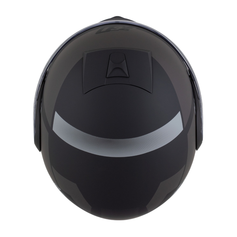 Casco moto apribile ZED F19 nero-grigio opaco