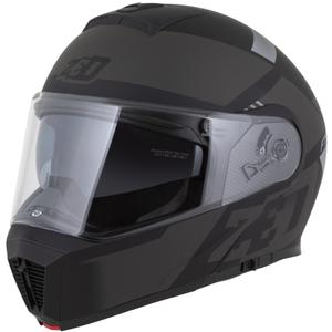 Casco moto apribile ZED F19 nero-grigio opaco