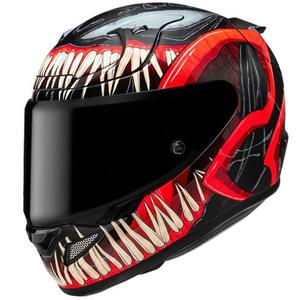 Casco integrale HJC RPHA 12 Venom 3 Marvel Nero-Rosso
