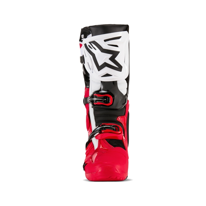 Stivali moto Alpinestars Tech 10 Enduro rosso-nero-bianco